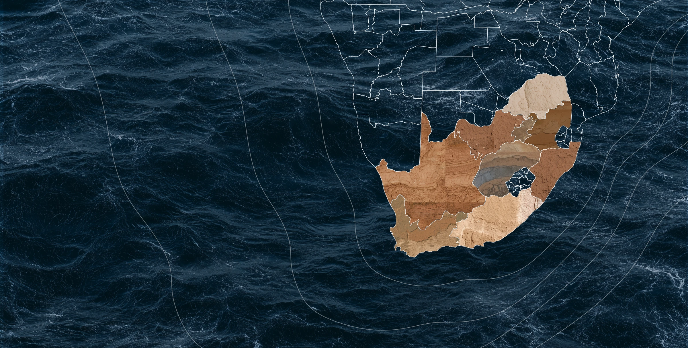 Heat-map illustration of South Africa's provinces